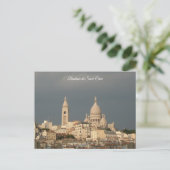 Basilika Sacré-Cœur Postkarte (Stehend Vorderseite)