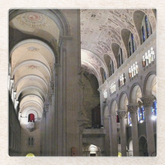 Basilika Sainte Anne de Beaupre, Quebec, Kanada Glasuntersetzer (Vorderseite)