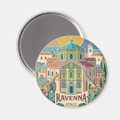 Basilika San Vitale Italien Magnet (Vorderseite/Rückseite)