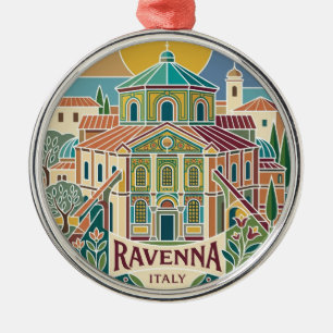 Basilika San Vitale Italien Ornament Aus Metall