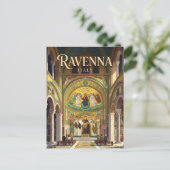 Basilika San Vitale Italien Postkarte (Stehend Vorderseite)