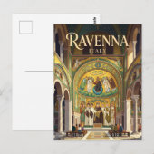 Basilika San Vitale Italien Postkarte (Vorne/Hinten)