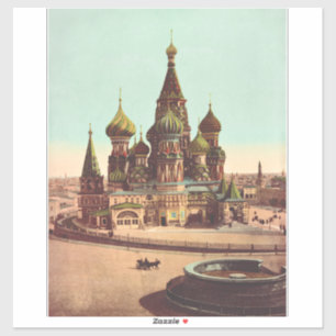 Basilika St. Basil, Roter Platz Moskau Aufkleber