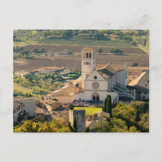Basilika St. Francis, Assisi, Italien Postkarte