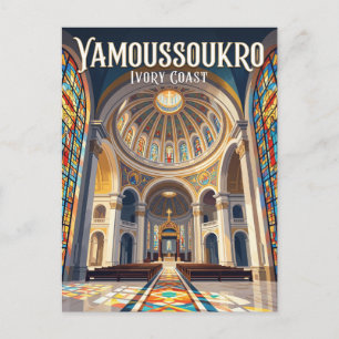 Basilika Unserer Lieben Frau des Friedens Elfenbei Postkarte