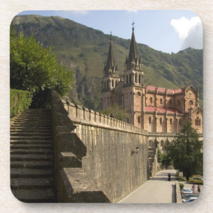 Basilika von Covadonga, nordwestliches Spanien. Getränkeuntersetzer