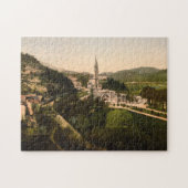 Basilika von Notre Dame, Lourdes, Frankreich Puzzle (Horizontal)