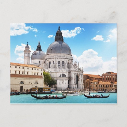 Basilika von Santa Maria in Venedig, Italien Postkarte (Vorderseite)