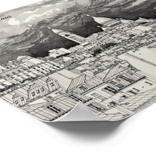 Basilique du Sacré-Cœur Poster (Ecke)