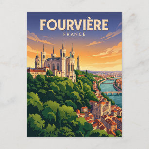 Basilique Notre-Dame de Fourvière Frankreich Postkarte