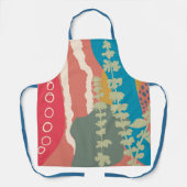 Basilische Abstrakte künstlerische, moderne Farbbl Schürze (Vorderseite)