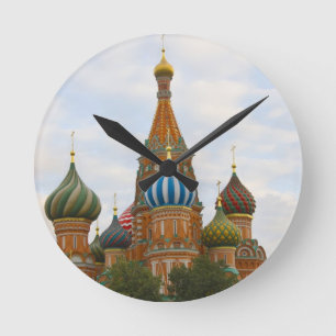 Basilische Kathedrale am Roten Platz, Moskau Runde Wanduhr