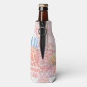 Basilische Kathedrale im Schneesturm Flaschenkühler (Flasche Rückseite)