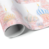 Basilische Kathedrale im Schneesturm Geschenkpapier (Rolleneckpunkt)