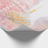 Basilische Kathedrale im Schneesturm Geschenkpapier (Ecke)