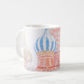 Basilische Kathedrale im Schneesturm Kaffeetasse (Vorderseite Links)