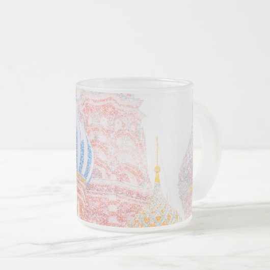 Basilische Kathedrale im Schneesturm Mattglastasse (VorderseiteRechts)