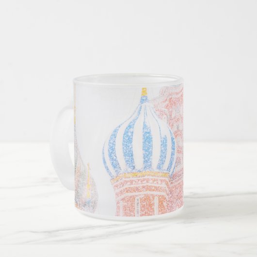 Basilische Kathedrale im Schneesturm Mattglastasse (Vorderseite Links)