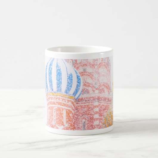 Basilische Kathedrale im Schneesturm Verwandlungstasse (Mittel)