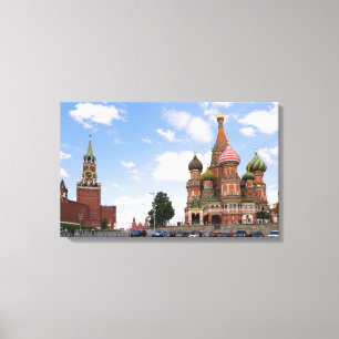 Basilische Kathedrale in Moskau Leinwanddruck
