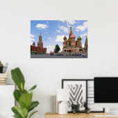 Basilische Kathedrale in Moskau Poster (Heimbüro)