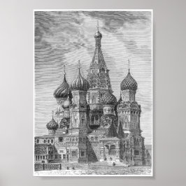 Basilische Kathedrale, Moskau Poster