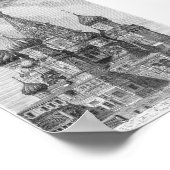 Basilische Kathedrale, Moskau Poster (Ecke)