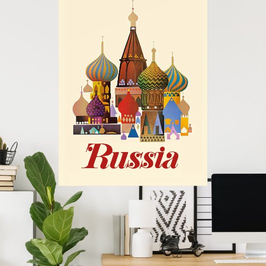 Basilische Kathedrale, Moskau, Russland Poster (Heimbüro)