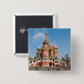 Basilische Kirche in Moskau Button (Vorne & Hinten)