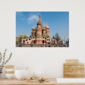 Basilische Kirche in Moskau Poster (Küche)