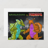Basiliscuss v.s Slugera Postcard Postkarte (Vorne/Hinten)