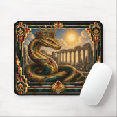 Basilisk, Art Deco Mythisch Mousepad (Mit Mouse)