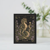 Basilisk, Sternenlicht-Tarot-Kunst Postkarte (Stehend Vorderseite)
