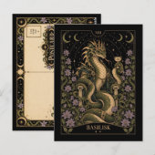 Basilisk, Sternenlicht-Tarot-Kunst Postkarte (Vorne/Hinten)