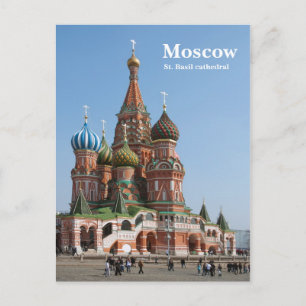 Basilius-Kathedrale in Moskau Postkarte