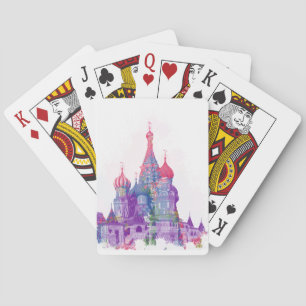 Basilius-Kathedrale Moskau Spielkarten