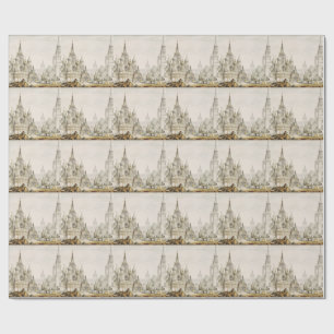 Basilius-Kathedrale und Spassky-Turm Geschenkpapier
