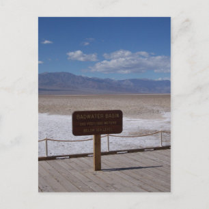 Basin-Schild Postkarte