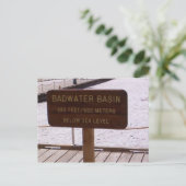 Basin-Schild Postkarte (Stehend Vorderseite)