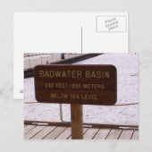 Basin-Schild Postkarte (Vorne/Hinten)