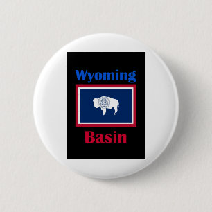 Basin Wyoming Button