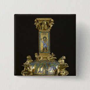 Basis des Kreuzes von St. Bertin Button