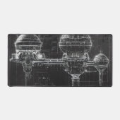 Basis für schwarze Diagramme Schreibtischunterlage (Vorderseite)