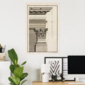 Basis, Hauptstadt und Entstehung der Pilaster Poster (Heimbüro)