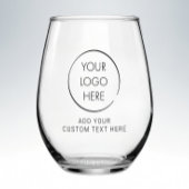 Basis-Logo individuell, Geschäftlich oder Marketin Weinglas Ohne Stiel