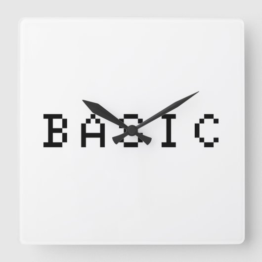 BASIS QUADRATISCHE WANDUHR (Vorderseite)