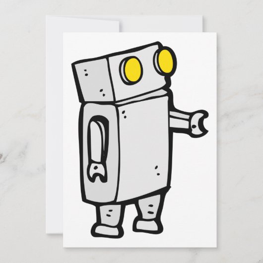 Basis-Robot Einladung (Vorderseite)