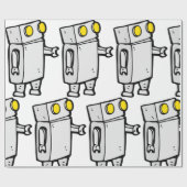 Basis-Robot Geschenkpapier (Flach)