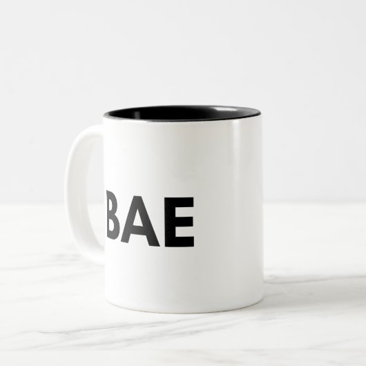 Basis Zweifarbige Tasse (Vorderseite Links)