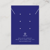 Basisch Blaue Schmuckdisplay-Logo TMF26 Mitternach Visitenkarte (Vorderseite)